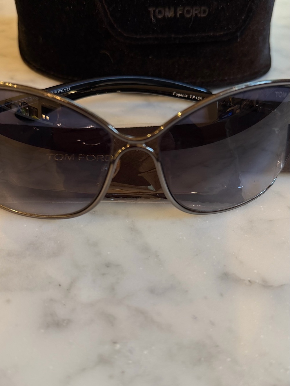 Tom Ford Gray Eugina Gradient Women's Sunglasses